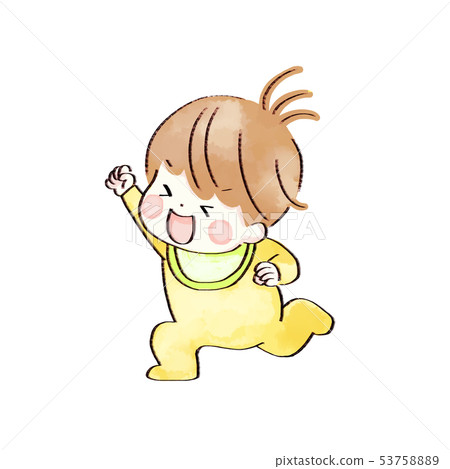 開心寶貝，水彩風格 53758889