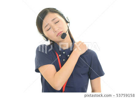 Operator complaining of stiff shoulders Operator complaining of stiff shoulders 53759158
