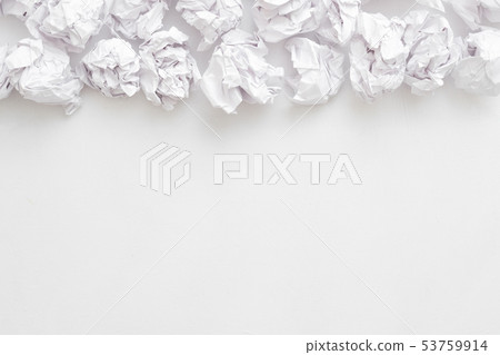 inspiration crisis paper ball white background inspiration crisis paper ball white background 53759914
