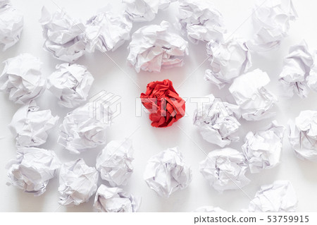 social pressure crumpled paper ball individual 53759915