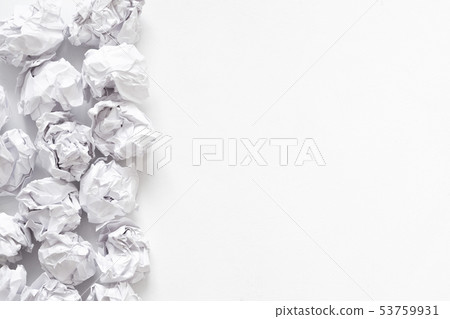forest protection paper ball pile white background 53759931