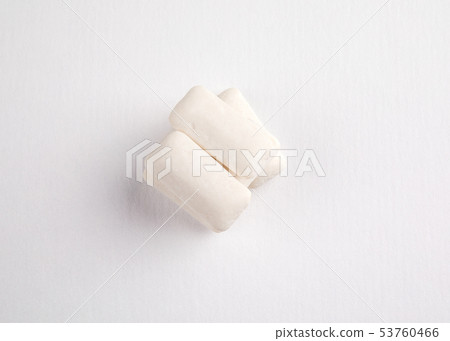 Chewing gum on white background Chewing gum on white background 53760466