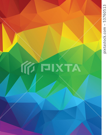 Rainbow Polygonal Background Rainbow Polygonal Background 53760513