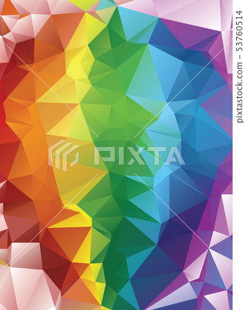 Rainbow Polygonal Background Rainbow Polygonal Background 53760514