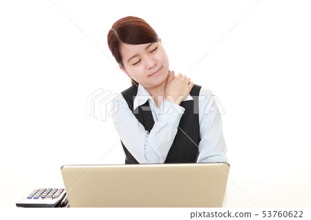 Tired business looking woman Tired business looking woman 53760622