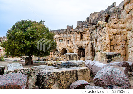 Roman city ruins of the ancient Baalbek in Lebanon Roman city ruins of the ancient Baalbek in Lebanon 53760662