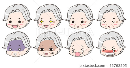 情緒面部表情集高級男性 53762295
