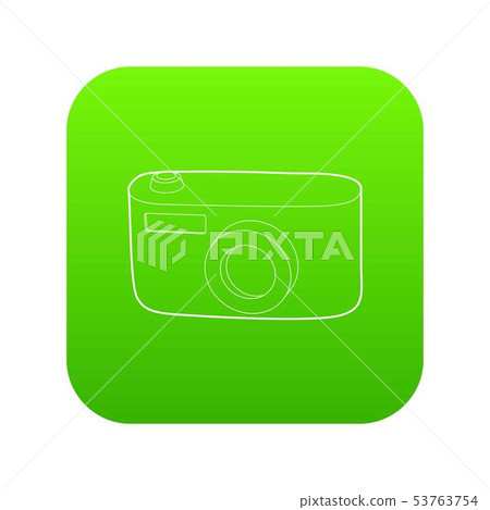 Camera icon green vector - Stock Illustration [53763754] - PIXTA