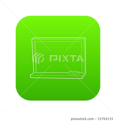 Blackboard with chalk icon, outline style Blackboard with chalk icon, outline style 53764135