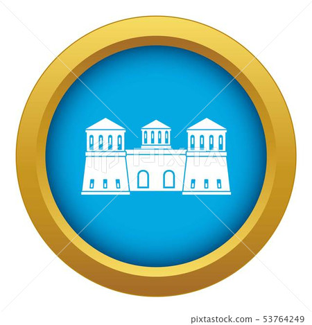 Castle icon blue vector isolated - Stock Illustration [53764249] - PIXTA