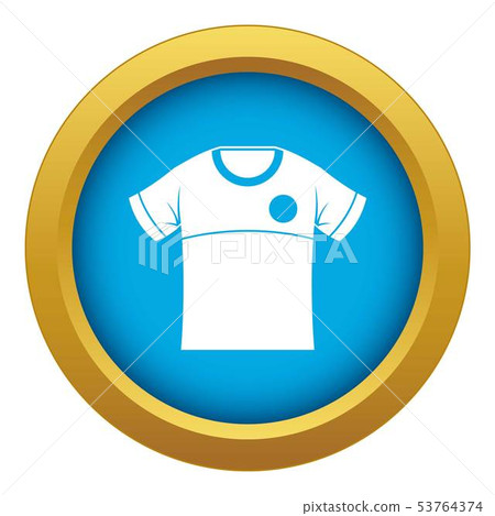 Shirt icon blue vector isolated Shirt icon blue vector isolated 53764374