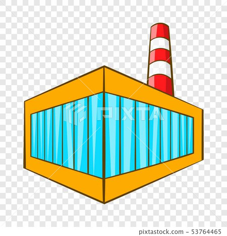 Beer bottling building icon, cartoon style 53764465