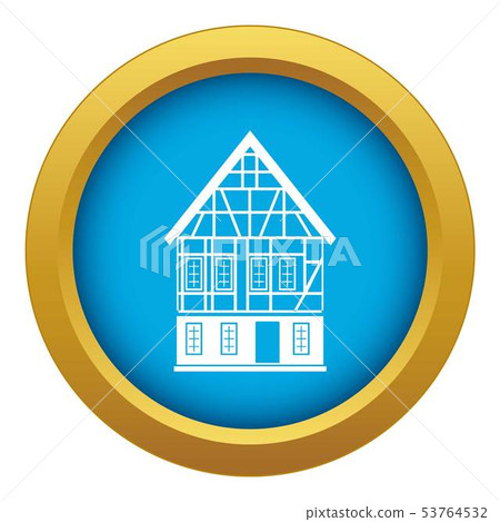 Holland house icon blue vector isolated 53764532