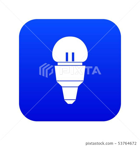 Reflector bulb icon digital blue Reflector bulb icon digital blue 53764672