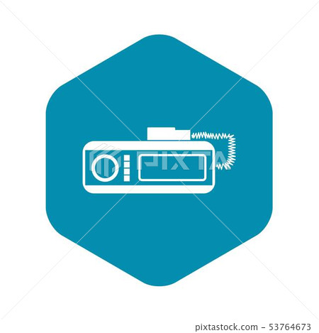 Radio taxi icon, simple style Radio taxi icon, simple style 53764673