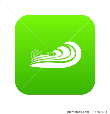 Wave icon, simple style Wave icon, simple style 53764681