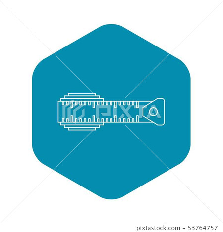 Measuring centimeter icon, outline style - Stock Illustration [53764757 ...