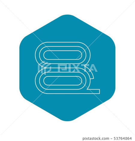 Fabric icon, outline style 53764864