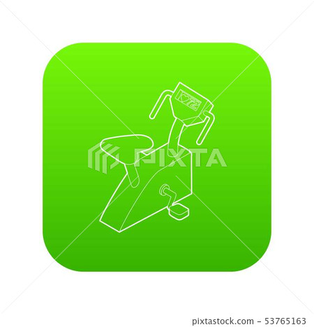 Exercise bike icon, outline style Exercise bike icon, outline style 53765163
