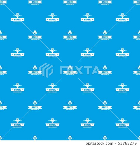 Brazil discover pattern vector seamless blue Brazil discover pattern vector seamless blue 53765279