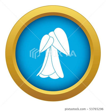 Palm tree icon blue vector isolated 53765296