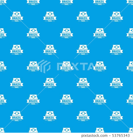 Brazil flag pattern vector seamless blue Brazil flag pattern vector seamless blue 53765343