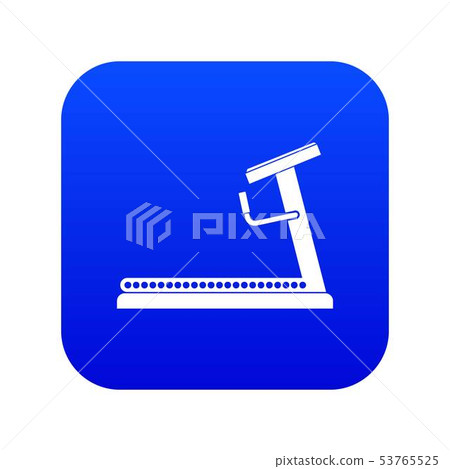 Treadmill icon digital blue 53765525
