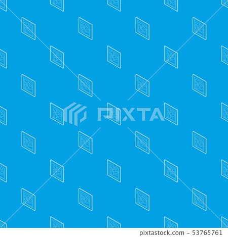 Picture in a frame pattern vector seamless blue - Stock Illustration ...