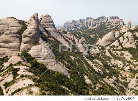 Aerial view of Montserrat, Spain 53766604
