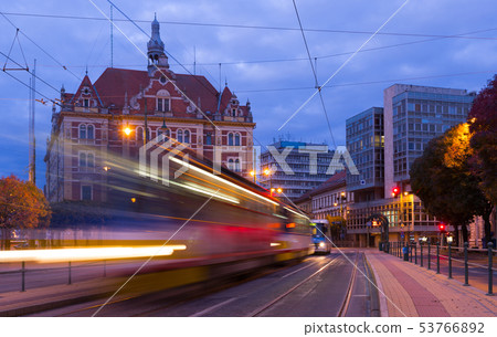 Image of streets in light of Szeged Image of streets in light of Szeged 53766892