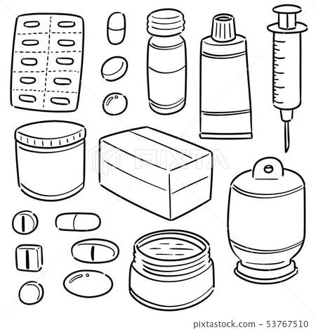 vector set of medicine 53767510