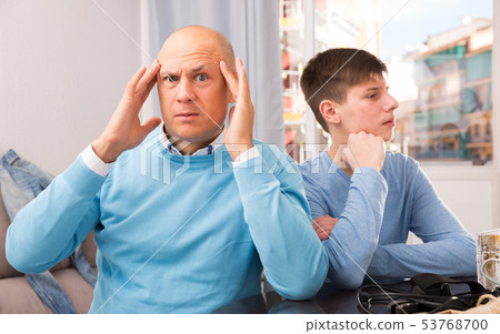 Offended father after quarrel 53768700