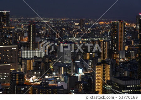 Night view of Osaka Night view of Osaka 53770169