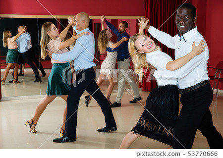 Couples enjoying foxtrot 53770666