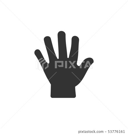 Body senses tact. Hand icon on a white background 53776161