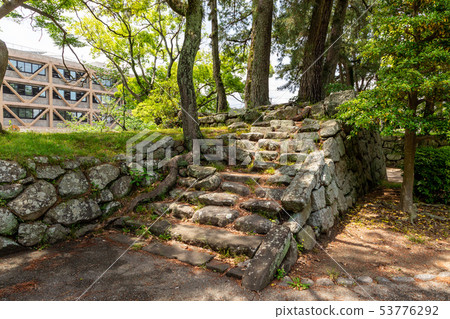 Nishinomaru Ishigaki stairs Tsu Castle ruins 53776292