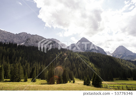 Panorama of mountain range in Tirol, Austria Panorama of mountain range in Tirol, Austria 53776346