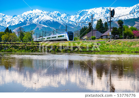 能夠欣賞梓和北阿爾卑斯山景色的《長野縣》白馬村 53776776