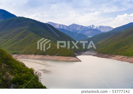 Zhinvali reservoir. Georgia Zhinvali reservoir. Georgia 53777142