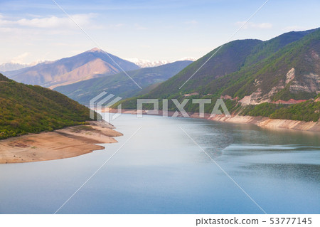 Zhinvali reservoir. Georgian landscape 53777145