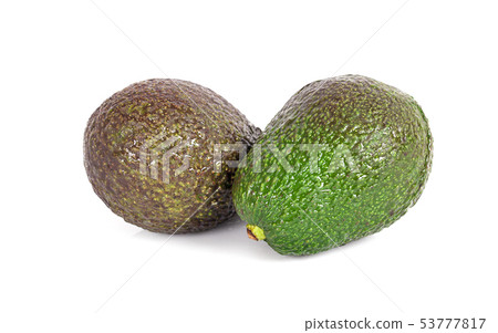 fresh avocado isolated on white background 53777817