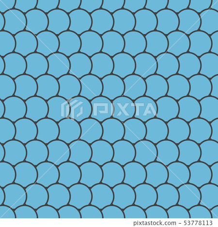Seamless pattern with round tiles 53778113