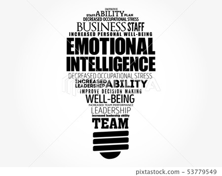 Emotional intelligence light bulb Emotional intelligence light bulb 53779549