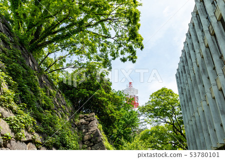The castle tower of Tsu castle The castle tower of Tsu castle 53780101