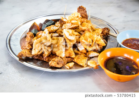 Serving of lobak, popular deep fried delicacy in 53780415