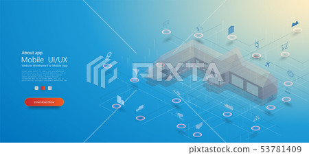 Smart Home, great design for any purposes. Smart Home, great design for any purposes. 53781409