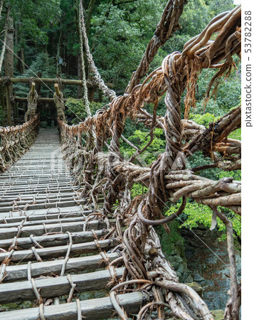 德島縣三好市的Izunokazura橋 德島縣三好市的Izunokazura橋 53782288