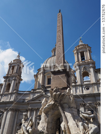 羅馬廣場納沃納噴泉的四河方尖碑/納沃納廣場,羅馬 羅馬廣場納沃納噴泉的四河方尖碑/納沃納廣場,羅馬 53782676