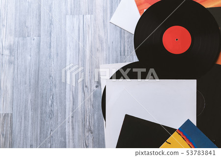 Black vinyl record and covers album Black vinyl record and covers album 53783841