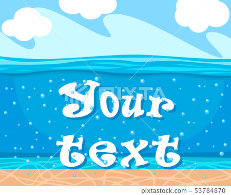 Seabed background for your text. View under water. 53784870